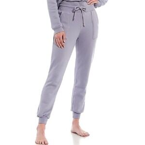 New JALA L Solid French Terry Fleece Coordinating Lounge Joggers Lilac #87860